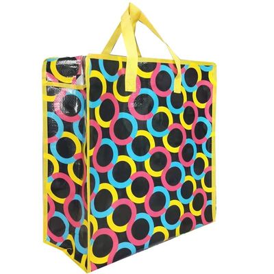 Νέο σχεδιασμό μόδας pp shopping zip bag πακέτο μεγάλης αγοραστής υφαντική τσάντα