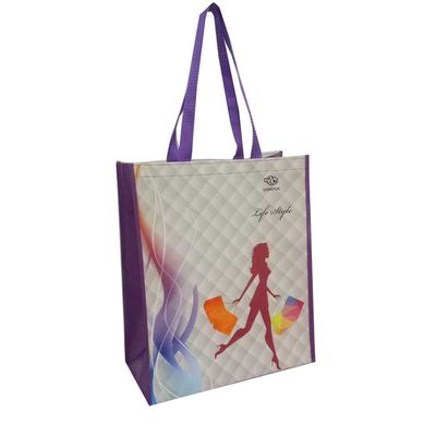 30 έως 50 εκατοστά Ανακυκλώστε Pp Woven Shopping Bag Custom Επαναχρησιμοποιήσιμες τσάντες τροφίμων