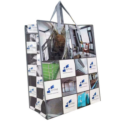 Προσαρμοσμένες Eco Friendly Laminated Woven Tote Bags Δύναμη αντοχή Λάμψη / Ματ