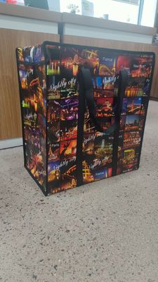 Περιβαλλοντικά φιλική μελάνη Custom PP Woven Shopping Bag 10kg χωρητικότητα