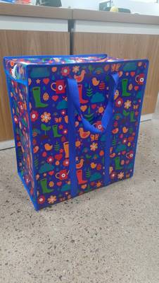 Προσαρμοσμένη τσάντα αγορών από υφαντό PP με εκτύπωση με φιλικό προς το περιβάλλον μελάνι